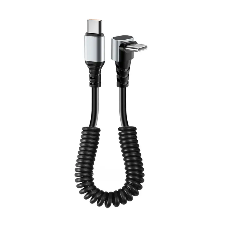 Tesline Câble USB-C spiralé coudé