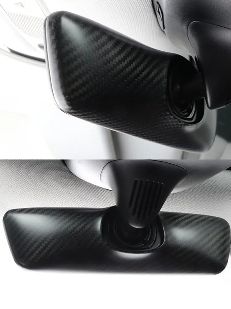 Tesline Coque de rétroviseur intérieur carbone – Model 3 et Model Y