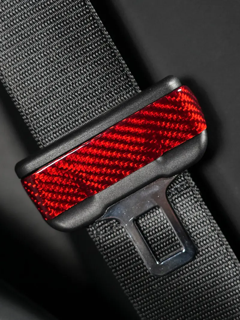 Tesline Coques de boucle de ceinture carbone — Model 3 · Y · S · X