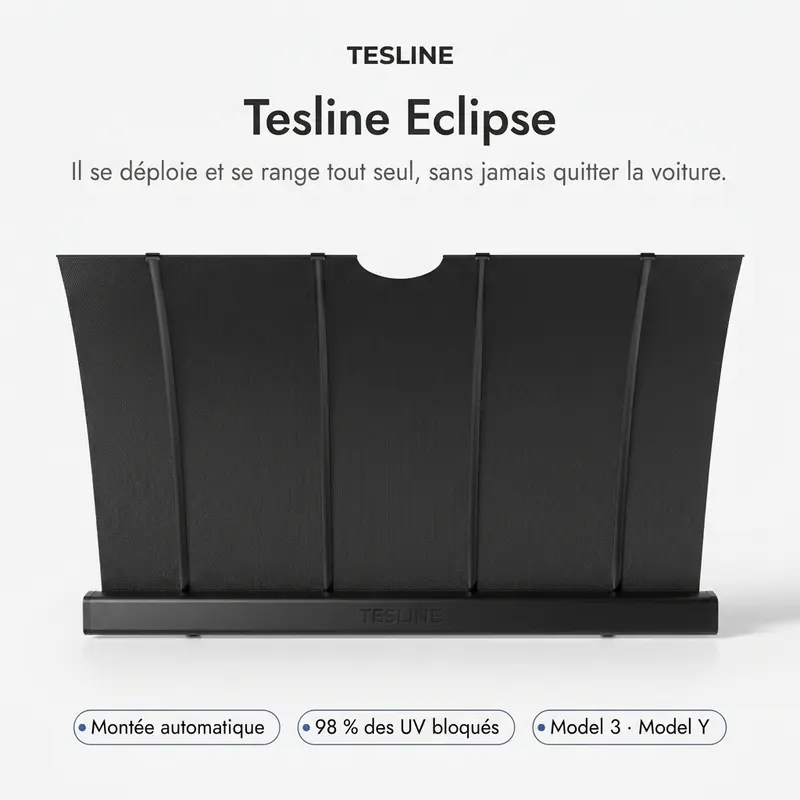 Tesline Eclipse Pare-soleil électrique de pare-brise pour Tesla Model 3 et Model Y