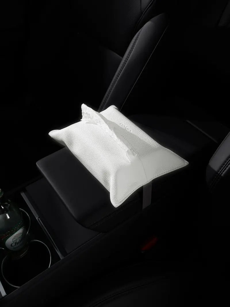 Tesline Étui à mouchoirs plat cuir — Model 3 · Y · S · X