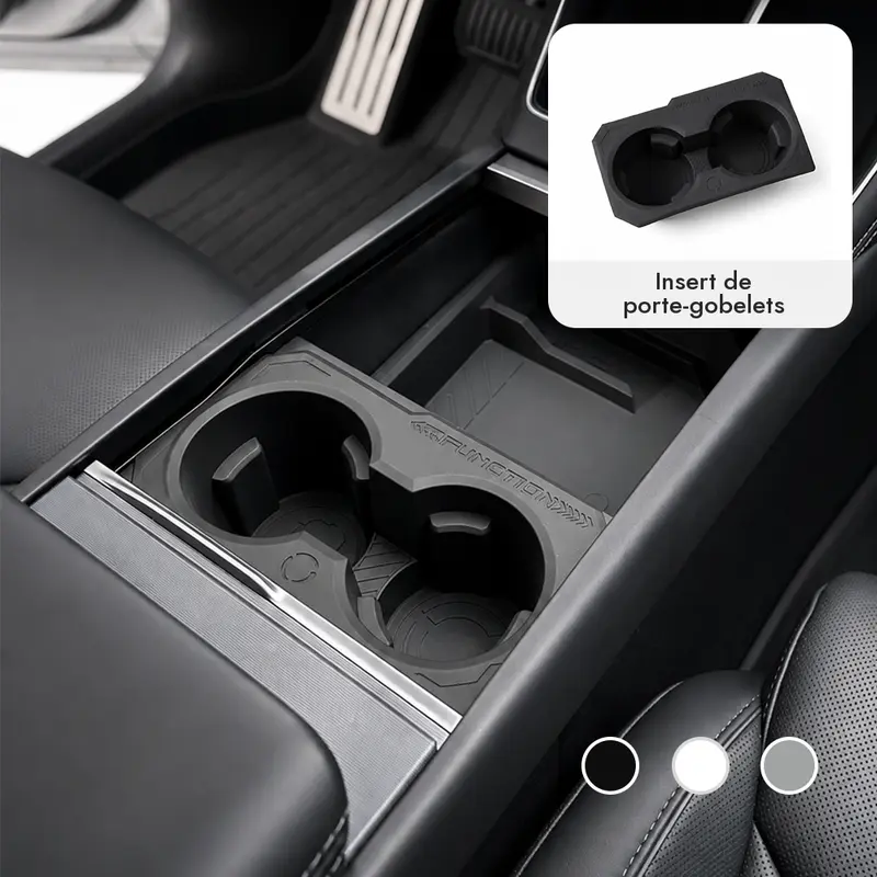 Tesline Inserts de porte-gobelets silicone — Model 3 · Model Y