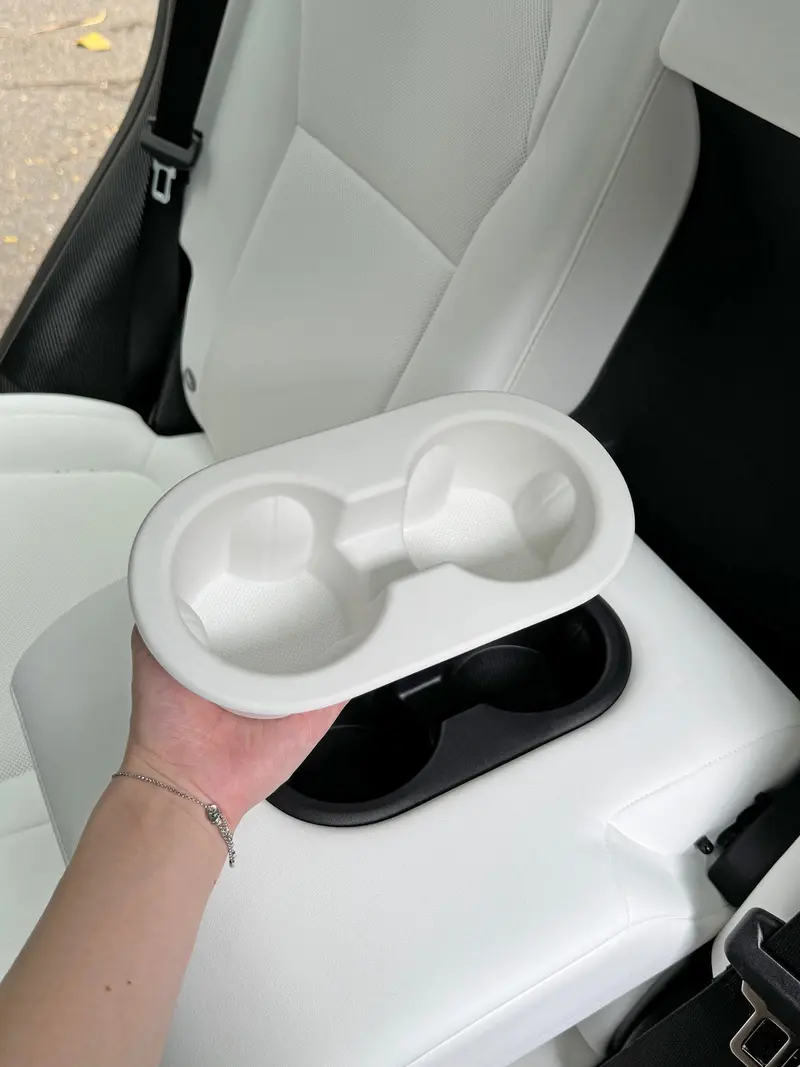 Tesline Porte-gobelets de banquette souples — Model 3 Highland · Model Y Juniper