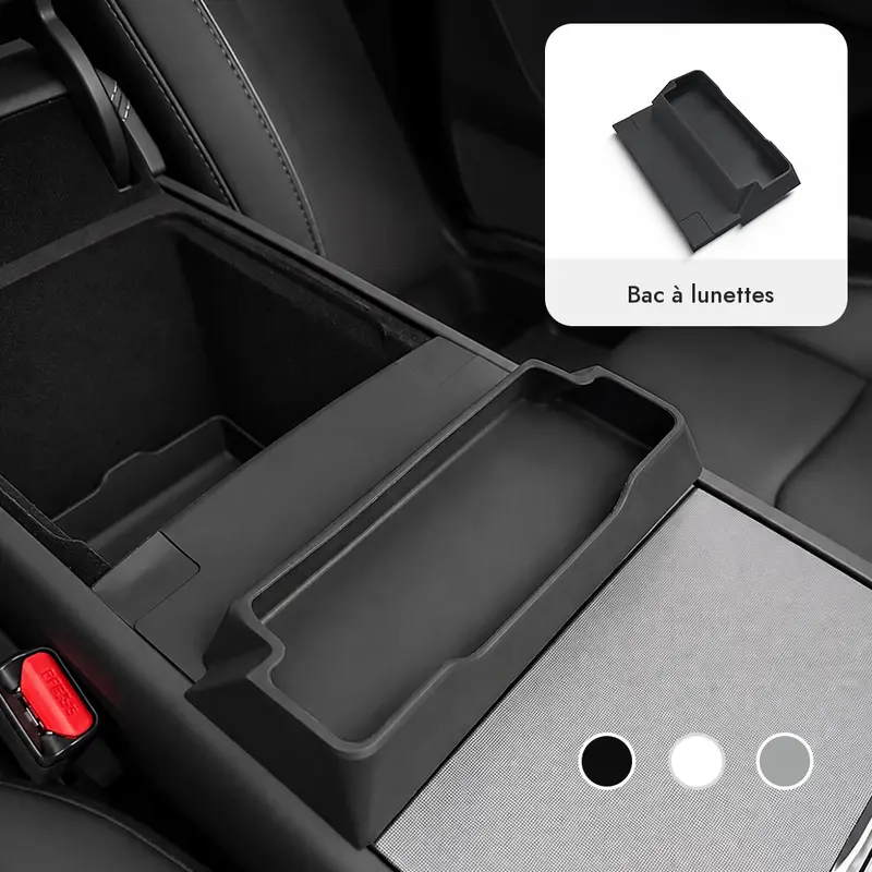 Tesline Porte-lunettes de console — Model 3 · Model Y