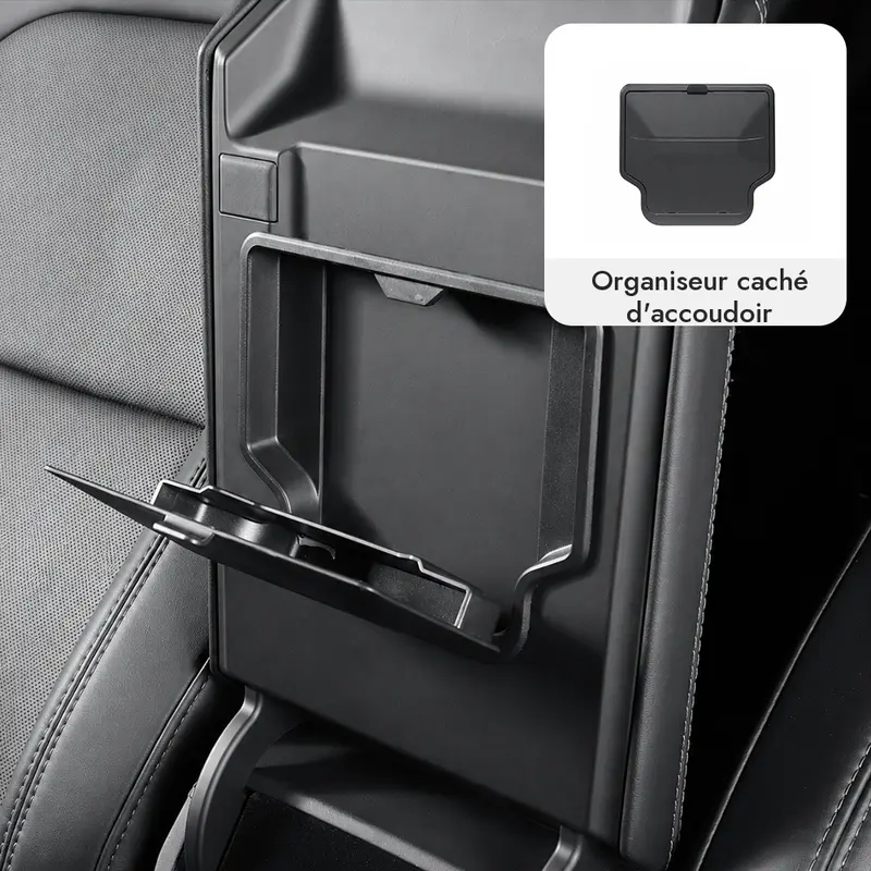 Tesline Rangement sous accoudoir — Model 3 · Model Y