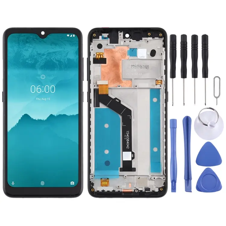 TFT LCD Screen for Nokia 6.2 TA-1198 TA-1200 TA-1187 TA-1201 TA-1196 Digitizer Full Assembly with Frame (Black)