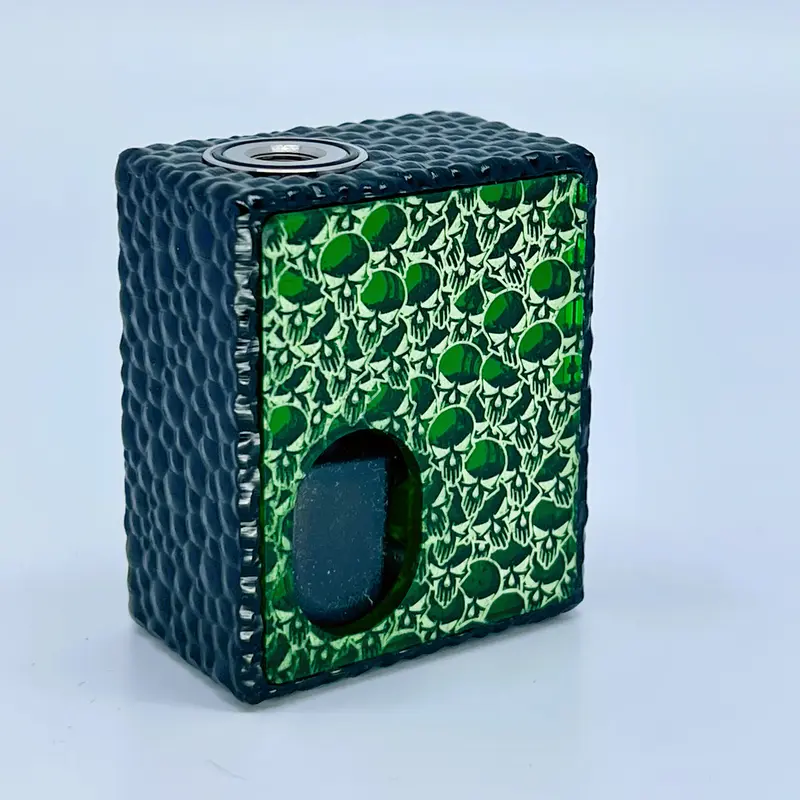 The Mini BF Mod Green Skulls Full Engraved - Serial Number #53