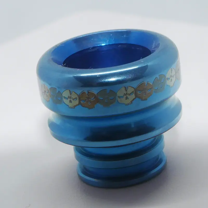 Titanium 510 Drip Tip LCV Skulls Edition by Laser Custom Vap #11