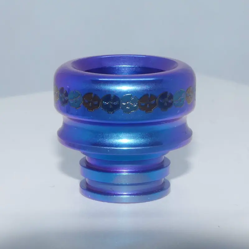 Titanium 510 Drip Tip LCV Skulls Edition by Laser Custom Vap #15
