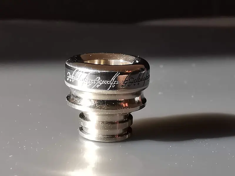 Titanium 510 Drip Tip LOTR Edition by Laser Custom Vap #2