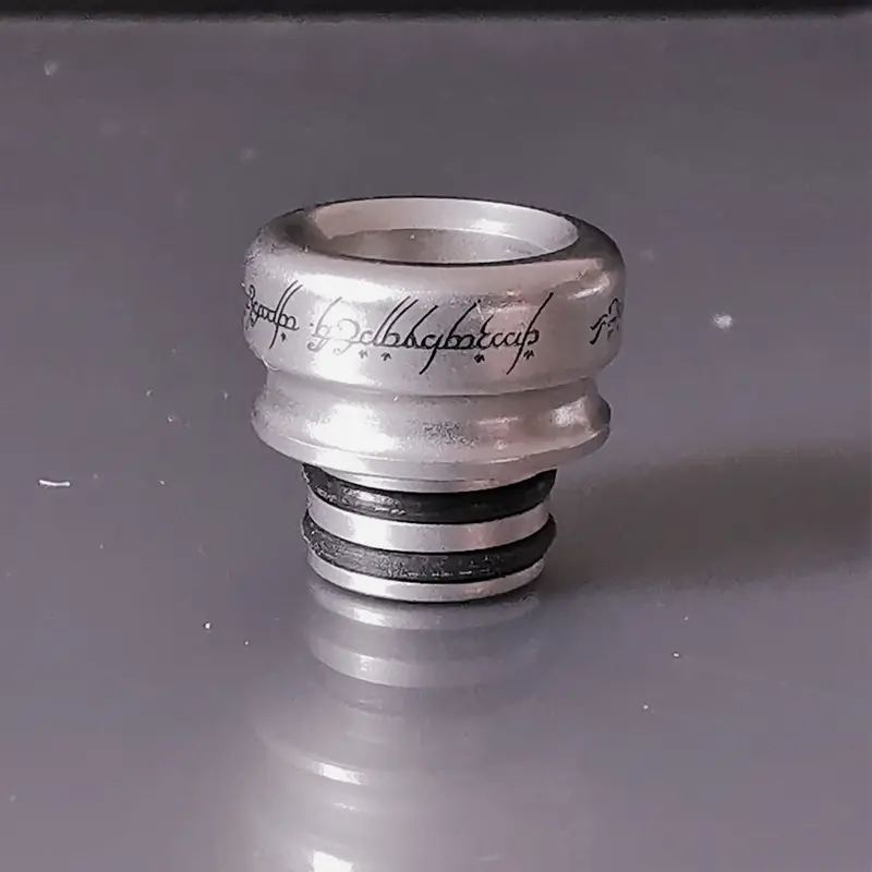 Titanium 510 Drip Tip LOTR Edition by Laser Custom Vap #3