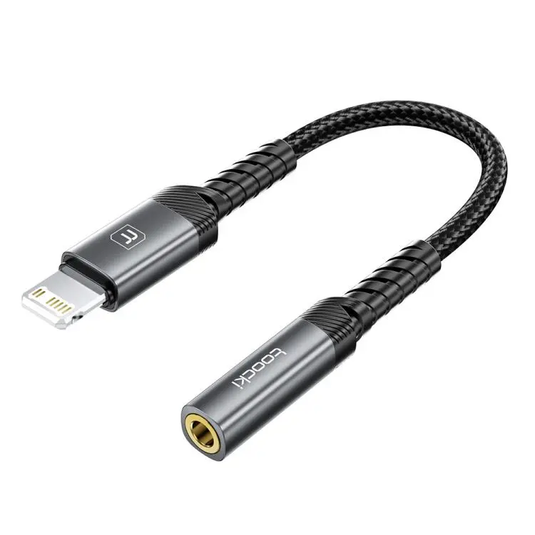 Toocki 8 Pin to 3.5mm Female Headphone Jack Adapter CableHi-Res DAC Braided Auxiliary Dongle