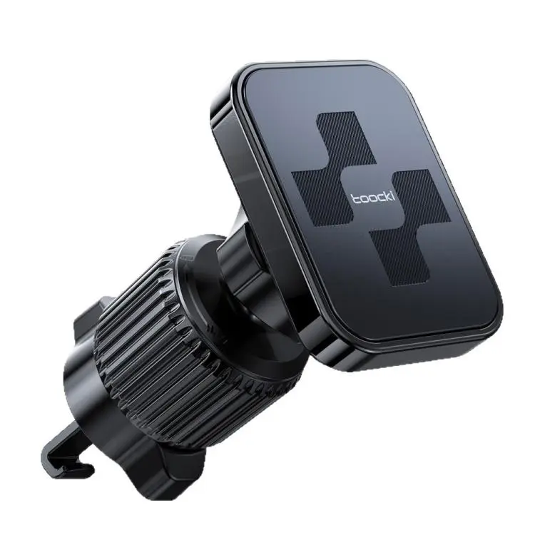 Toocki Magnetic Car Phone Mount with Fallproof Vent Hook Clip 360-degree Rotation(Black)