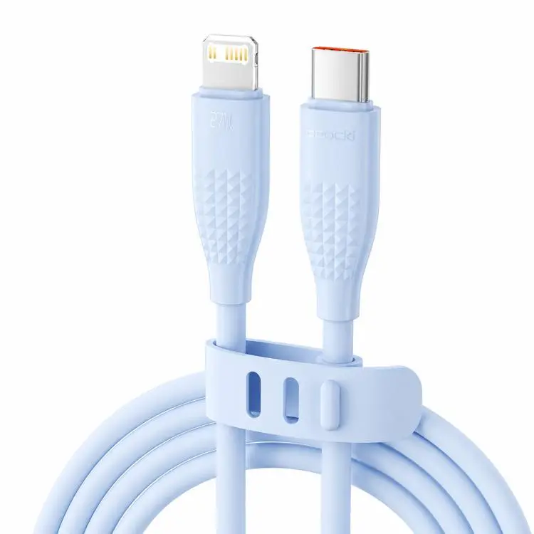Toocki PD 27W USB-C / Type-C To 8 Pin Cable Fast Charger Cord, Length 2m(Blue)