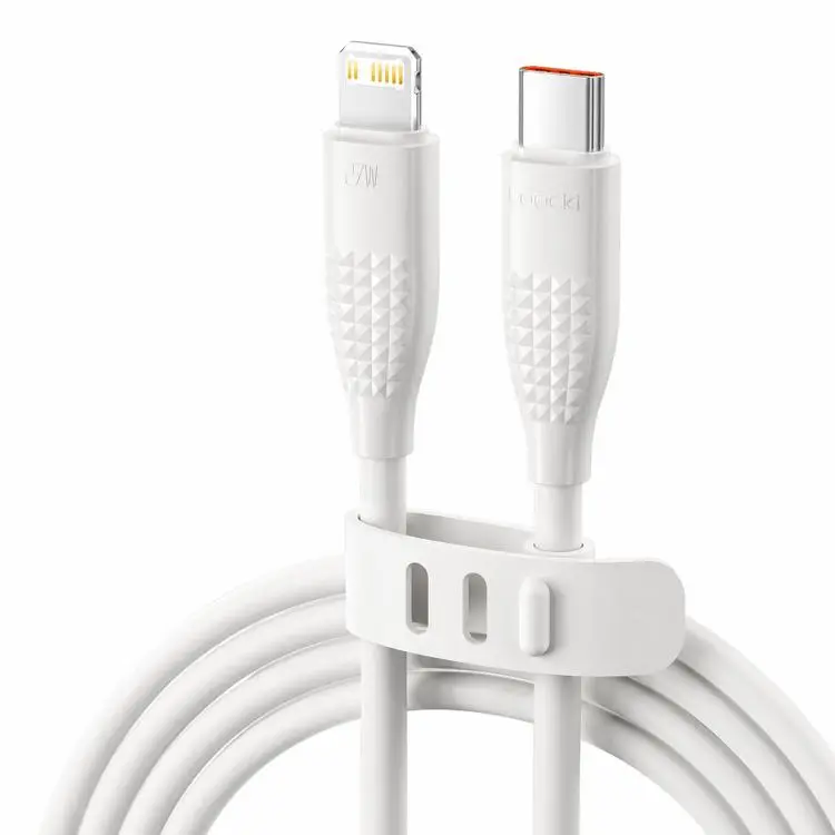 Toocki PD 27W USB-C / Type-C To 8 Pin Cable Fast Charger Cord, Length 2m(White)