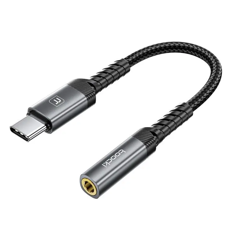 Toocki USB-C/Type-C to 3.5mm Female Headphone Jack Adapter CableHi-Res DAC Braided Auxiliary Dongle