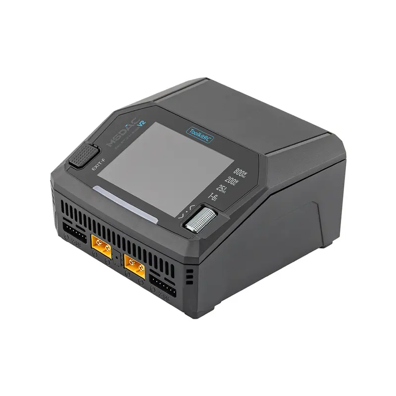 ToolkitRC M6DAC V2 800W LiPo 1-6S 15A Dual-Kanal AC/DC Intelligentes Ladegerät