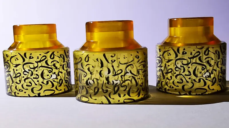 Top Cap ultem gravé pour Hadaly RDA - Engraved Top Caps Hadaly RDA Arabic