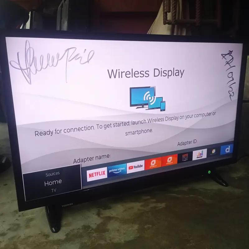 TOSHIBA 32 inch 32L2963DG Satellite Smart Full HD LED TV + Built-in WiFi - London Used