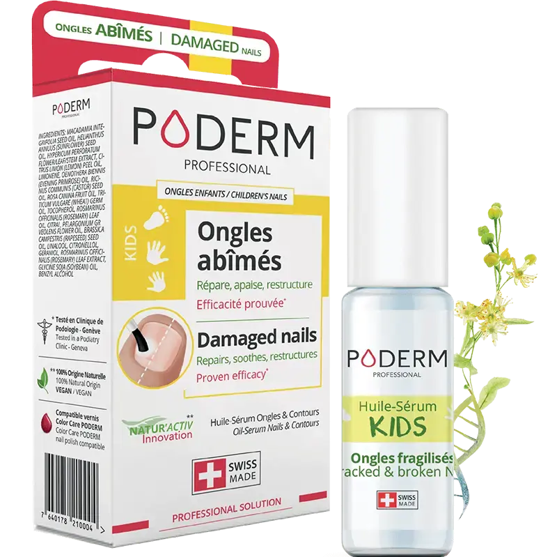 Traitement Sérum Ongles abîmés - Enfants - 8 ml - Poderm Professional