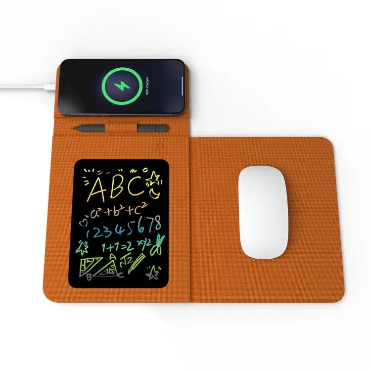 U39 15W Multifunctional Foldable Magnetic Wireless Charger Mouse Pad(Orange)