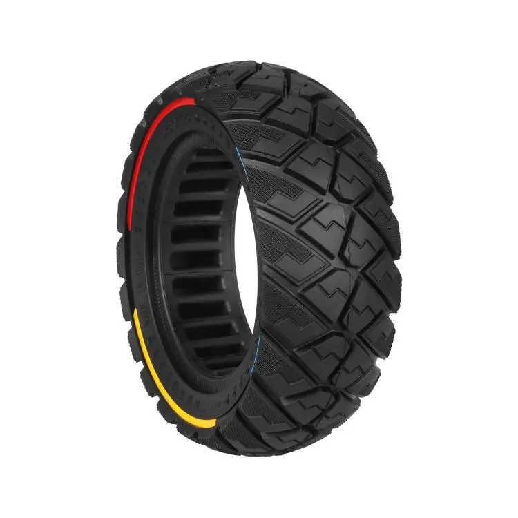 ULIP 9x3.0-5.5 Electric Scooter Solid Tire For Kukirin G2 Pro Off-Road Diamond Tread Replacement Tire(Tri-color Line)