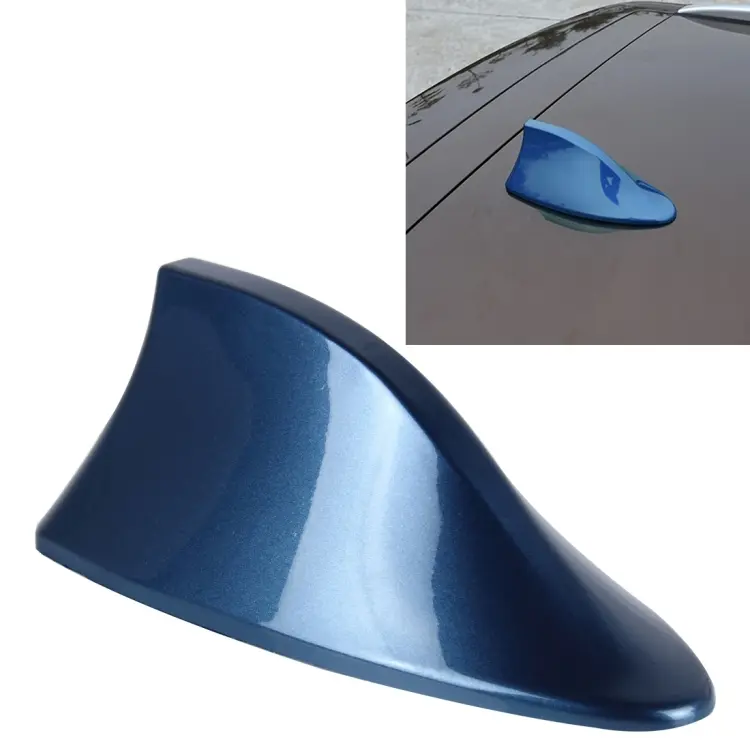 Universal Car Antenna Aerial Shark Fin Radio Signal For Auto SUV Truck Van(Blue)