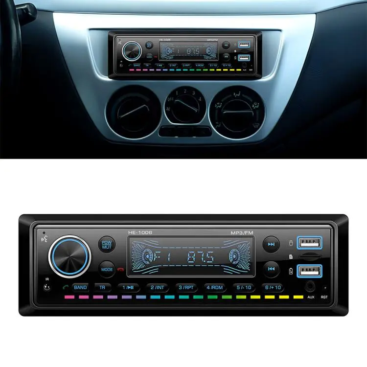 Universal Single-DIN Car Bluetooth MP3 Player FM Radio, Type