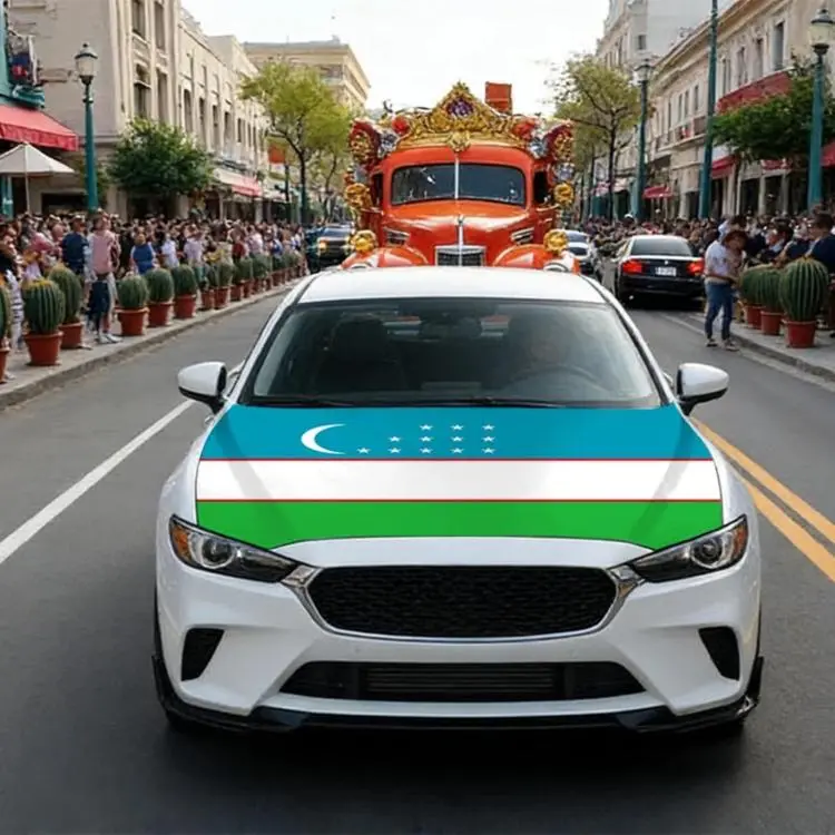 USA-Canada-Mexico World Cup Cheering Flag Dustproof Car Cover, Specification