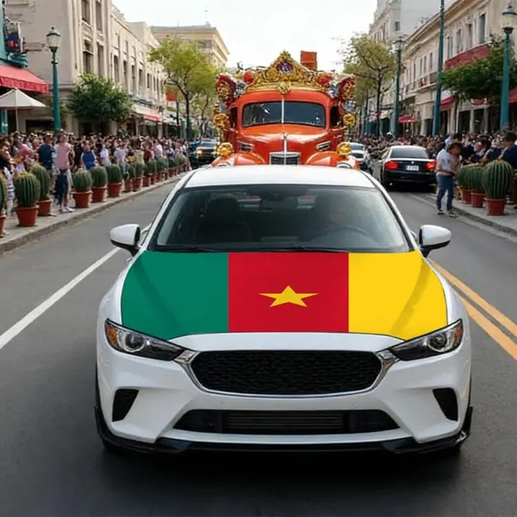 USA-Canada-Mexico World Cup Cheering Flag Dustproof Car Cover, Specification