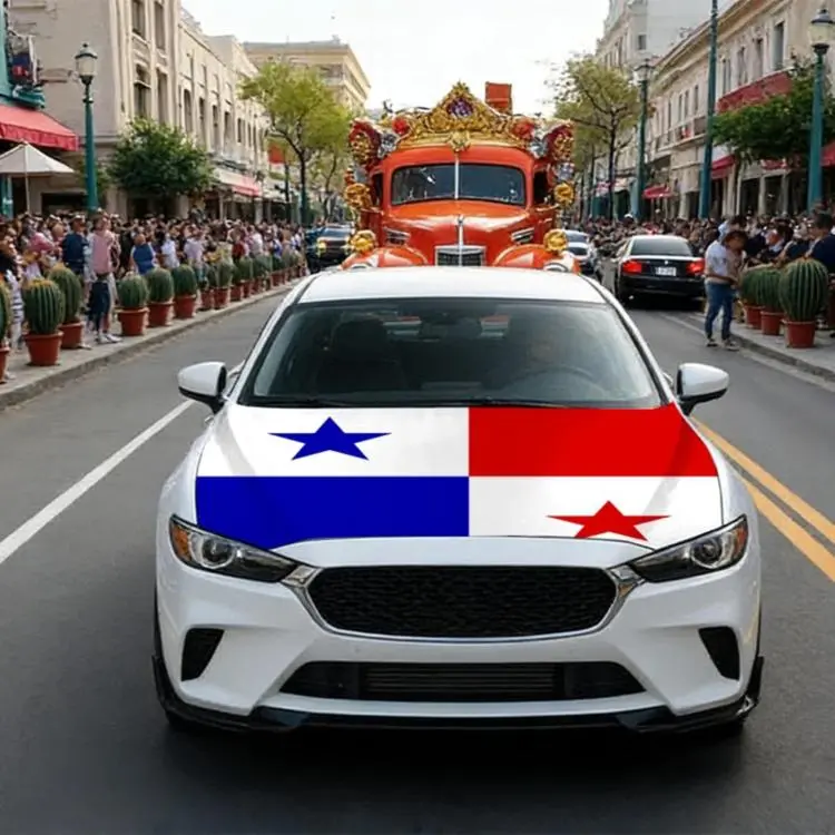 USA-Canada-Mexico World Cup Cheering Flag Dustproof Car Cover, Specification