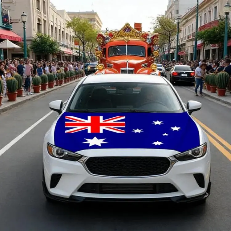 USA-Canada-Mexico World Cup Cheering Flag Dustproof Car Cover, Specification