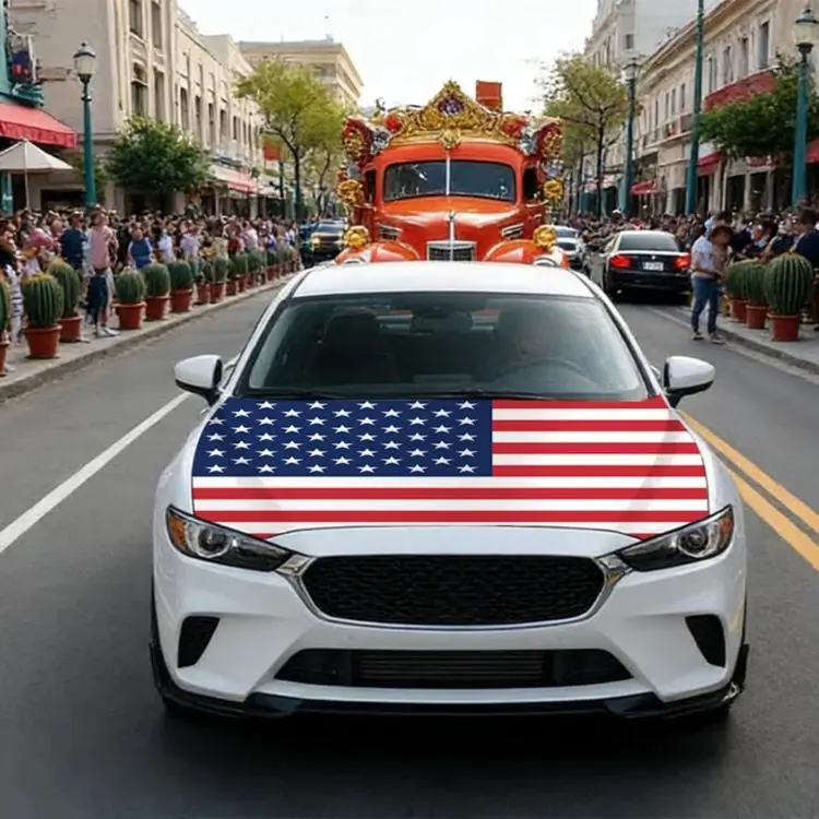 USA-Canada-Mexico World Cup Cheering Flag Dustproof Car Cover, Specification