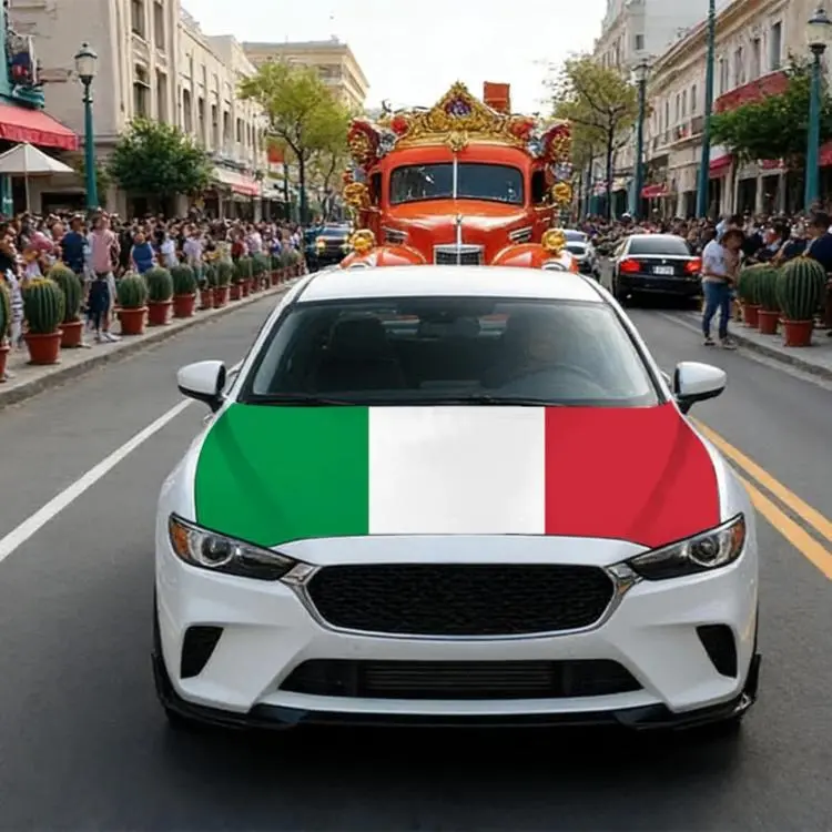 USA-Canada-Mexico World Cup Cheering Flag Dustproof Car Cover, Specification