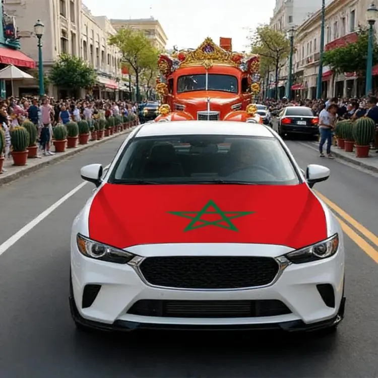 USA-Canada-Mexico World Cup Cheering Flag Dustproof Car Cover, Specification