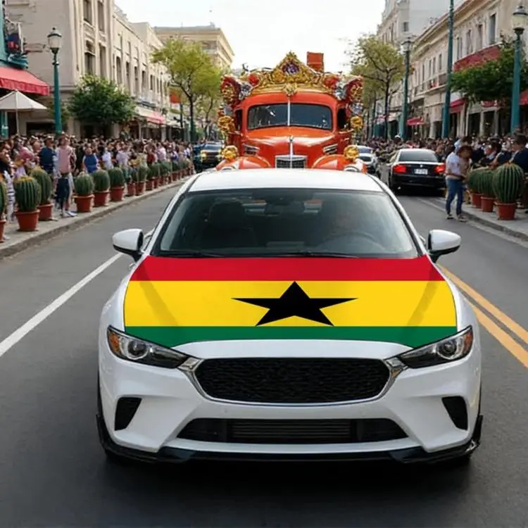 USA-Canada-Mexico World Cup Cheering Flag Dustproof Car Cover, Specification