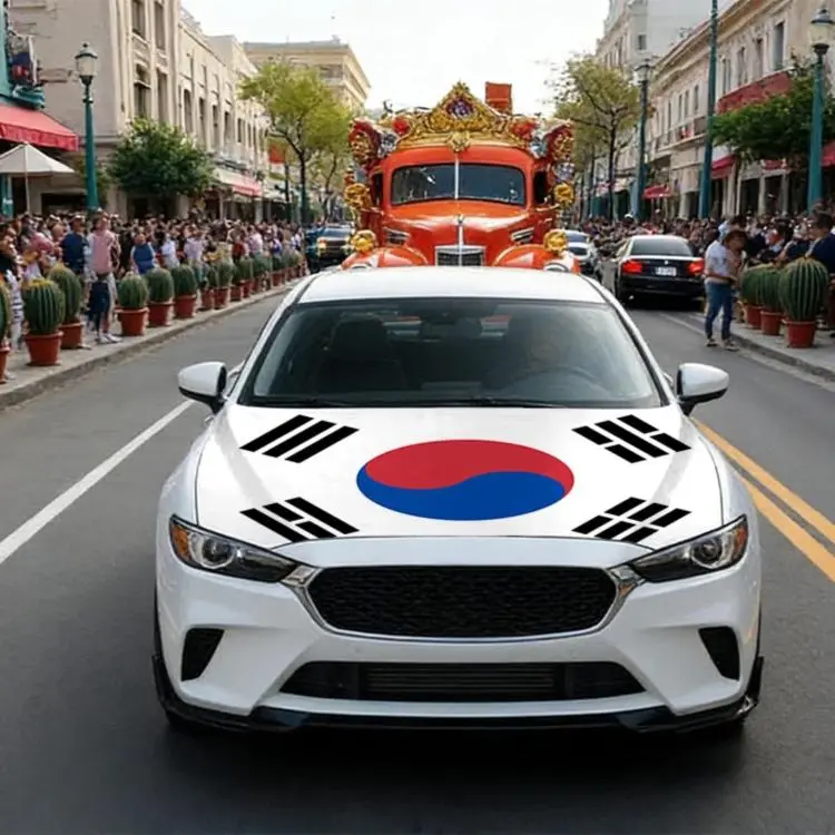 USA-Canada-Mexico World Cup Cheering Flag Dustproof Car Cover, Specification