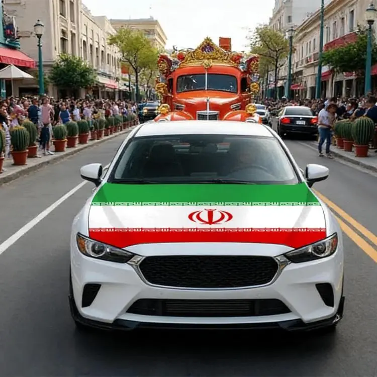 USA-Canada-Mexico World Cup Cheering Flag Dustproof Car Cover, Specification