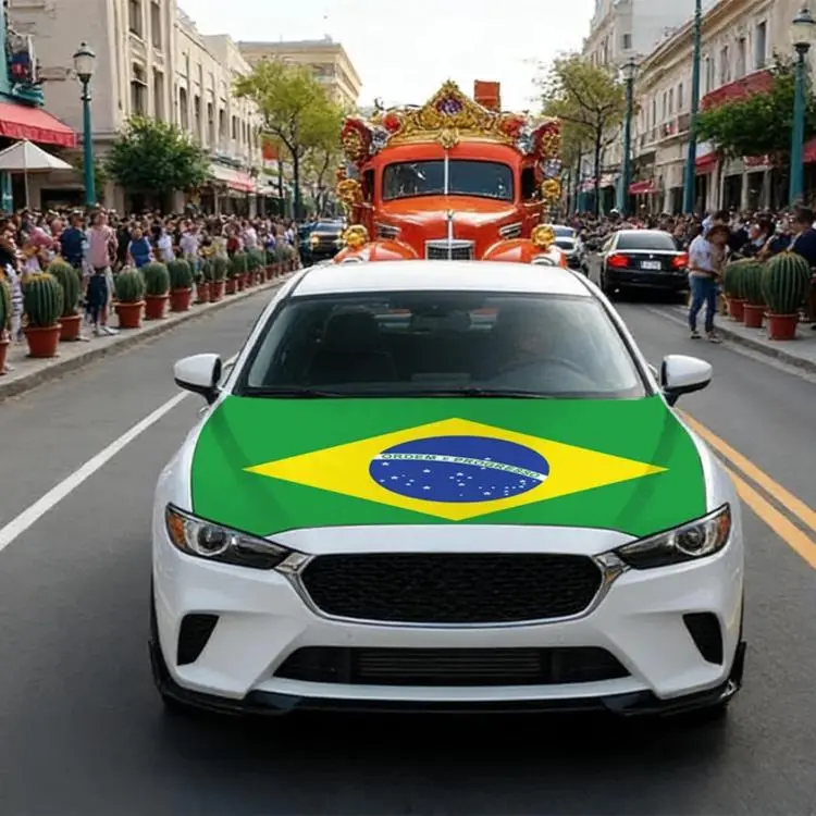 USA-Canada-Mexico World Cup Cheering Flag Dustproof Car Cover, Specification