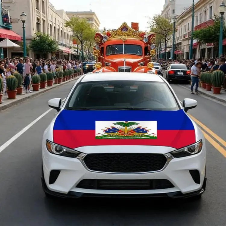USA-Canada-Mexico World Cup Cheering Flag Dustproof Car Cover, Specification