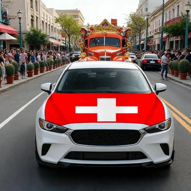 USA-Canada-Mexico World Cup Cheering Flag Dustproof Car Cover, Specification