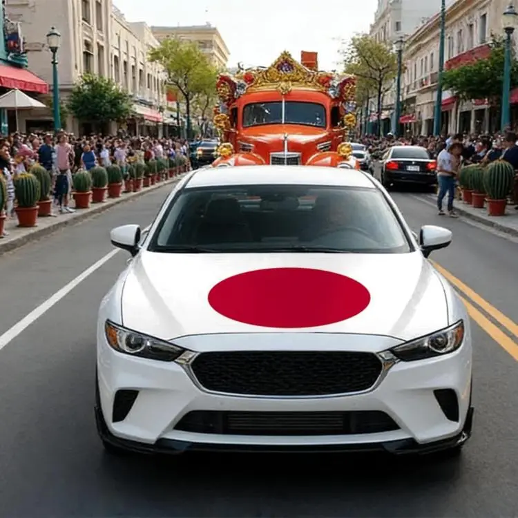 USA-Canada-Mexico World Cup Cheering Flag Dustproof Car Cover, Specification