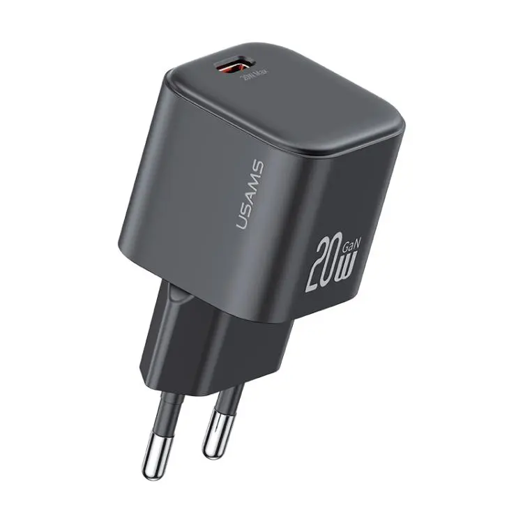 USAMS CC260 20W GaN USB-C / Type-C Port Mini Fast Charger, Plug