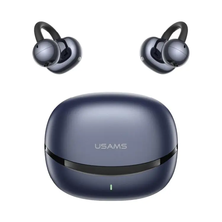 USAMS Echo R03 Clip-On Wireless Earphones(Blue)