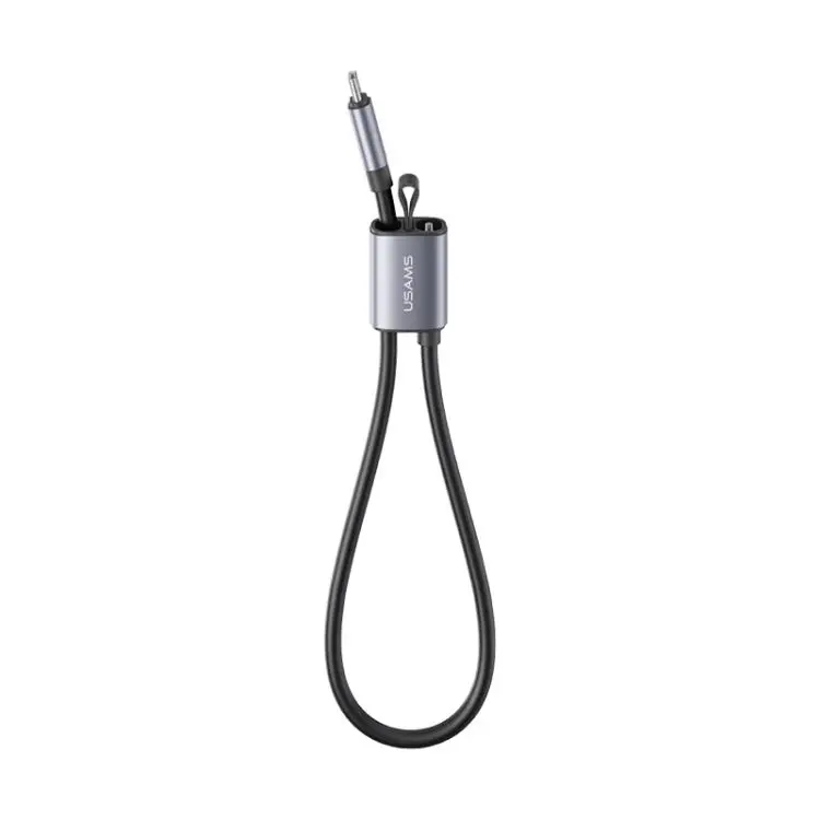 USAMS SJ784 U97 60W USB-C / Type-C to USB-C / Type-C Lanyard Fast Charging Data Cable, Length