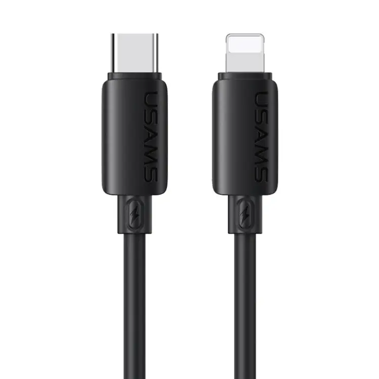 USAMS SJ788 U98 30W Type-C to 8 Pin Silicone Fast Charging Data Cable, Length
