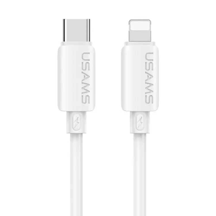 USAMS SJ788 U98 30W Type-C to 8 Pin Silicone Fast Charging Data Cable, Length