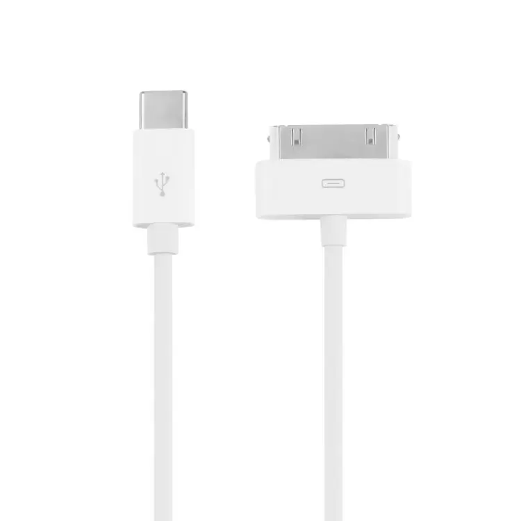 USB-C / Type-C to 30 Pin Data Sync Charing Cable For iPhone 4 / 4S / 3G S / 3G / iPad 3, Length