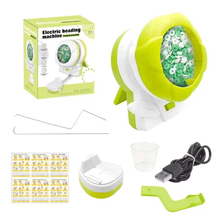 USB Interface Manual DIY Automatic Beading Machine(Green)