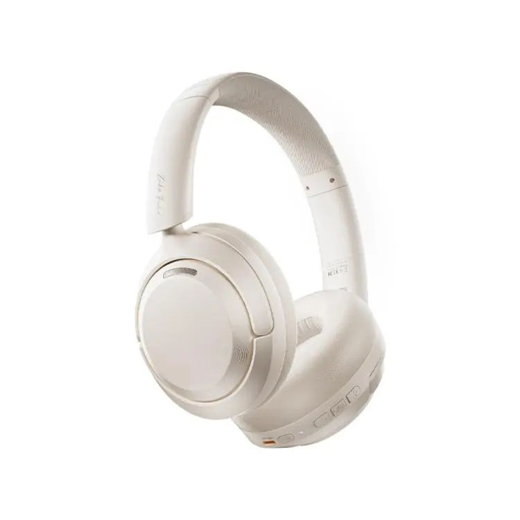 V10 Over-Ear Active Noise Reduction Wireless Bluetooth Headset(Beige)
